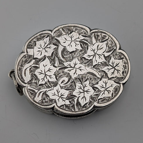 1881 British antique sterling silver vinaigrette 21g Hilliard & Thomason